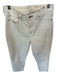Rag & Bone Size 28 Cream Cotton High Waist Straight Leg Raw Hem Jeans Cream / 28