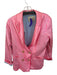Scotch & Soda Size S Pink & Ivory Polyester Long Sleeve Striped Blazer Jacket Pink & Ivory / S