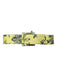 Carolina Herrera Yellow & Black Leather & Satin Wide Botanical Belts Yellow & Black / M