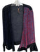 Diane Von Furstenberg Size M Navy & Red Silk Polka Dots Velvet Wrap Top Navy & Red / M