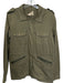 Velvet Size L Army Green Cotton Long Sleeve Snap buttons Cargo Jacket Army Green / L