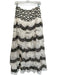 Marie Oliver Size S White, Peach & Green Viscose Back Zip Botanical Tiered Skirt White, Peach & Green / S