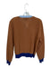 Zara Size M Brown & Blue Long Sleeve Color Block Cardigan Sweater Brown & Blue / M