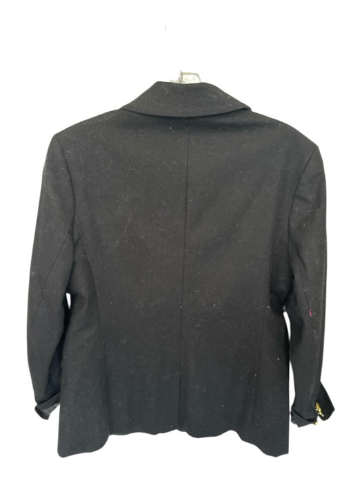 Banana Republic Size 10P Black & Gold Cotton Double Breast Gold Hardware Jacket Black & Gold / 10P
