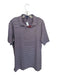 Peter Millar Size XL Maroon & Navy Polyester Blend Striped Golf Men's Polo Maroon & Navy / XL