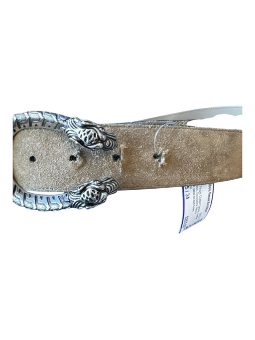 Gucci Taupe Coated Canvas Leather Dionysus Guccissima Belts Taupe / 85 / 34