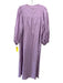 Cleobella Size Medium Light Purple Cotton Long puff sleeve Button Front Dress Light Purple / Medium