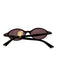 Jimmy Choo Dark Purple Acetate Oval Lens Gold detail Sunglasses Dark Purple