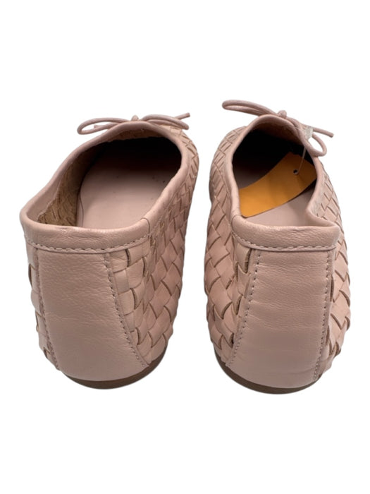 Quince Shoe Size 9 Light Pink Leather Woven Square Toe Ballet Flats Light Pink / 9