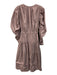 Ulla Johnson Size 4 Lavender Purple Cotton Long puff sleeve V Neck Maxi Dress Lavender Purple / 4