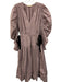 Ulla Johnson Size 4 Lavender Purple Cotton Long puff sleeve V Neck Maxi Dress Lavender Purple / 4
