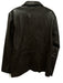 Calvin Klein Size L Dark Brown Leather 3 Button Collar Jacket Dark Brown / L