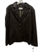 Calvin Klein Size L Dark Brown Leather 3 Button Collar Jacket Dark Brown / L