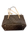 Michael Michael Kors Brown Pebble Leather Shoulder Bag Gold Hardware Feet Bag Brown / One Size