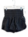 Free People Movement Size M Black Nylon High Rise Elastic Waist Shorts Black / M