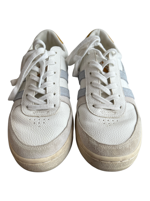 Gola Shoe Size 8 White, Blue & Yellow Leather Sneaker Lace Up Shoes White, Blue & Yellow / 8