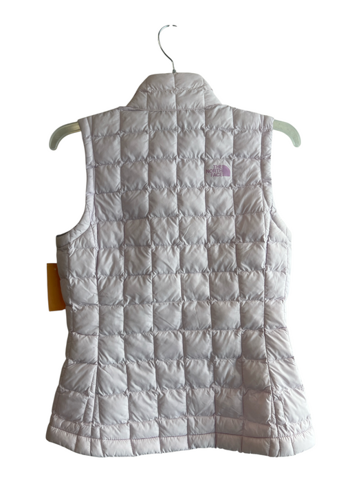 The North Face Size XS Lilac Nylon Zip Up Quilted Zip Pocket Vest Lilac / XS