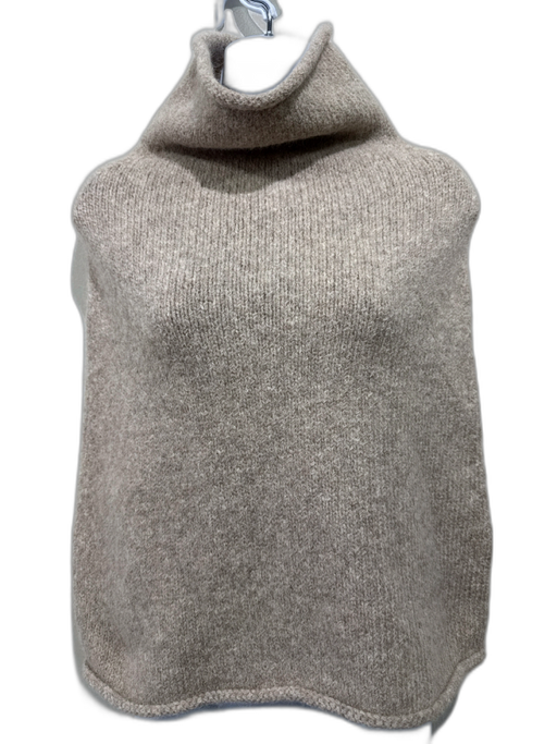 Peruvian Connection Beige Missing Fabric Tag Knit Cowl Tube Snood scarf Beige / S/M