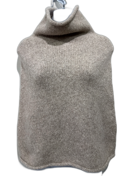 Peruvian Connection Beige Missing Fabric Tag Knit Cowl Tube Snood scarf Beige / S/M