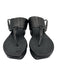 Vera Wang Lavender Shoe Size 9 Black Leather Thong Strap Platform Sandals Black / 9
