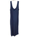Athleta Size L Blue & White Viscose Blend Striped Sleeveless U Neck Dress Blue & White / L