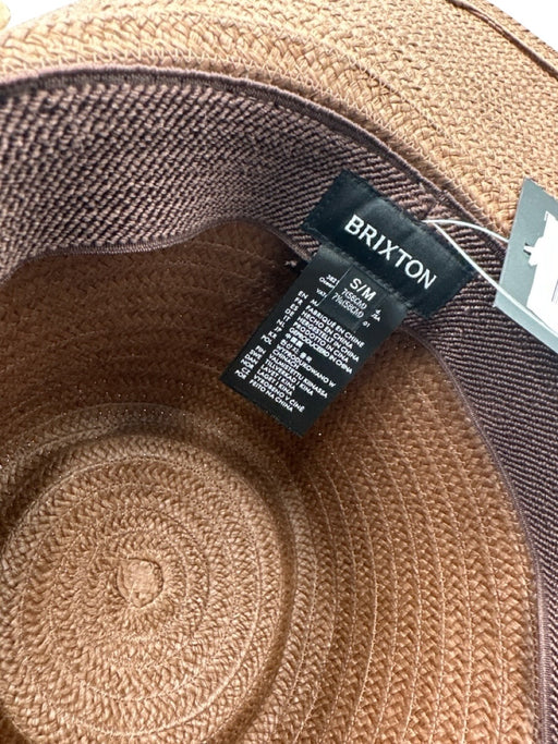 Brixton Brown Paper Straw Woven Round Sun Hat Brown / S/M