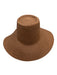 Brixton Brown Paper Straw Woven Round Sun Hat Brown / S/M
