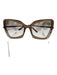 Tom Ford Brown Acetate Transparent Tinted Gradient Lens Geometric Sunglasses Brown