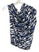 Natori Size M/8 White & Blue Tencel Blend Abstract Print Asymmetrical Pant Set White & Blue / M/8