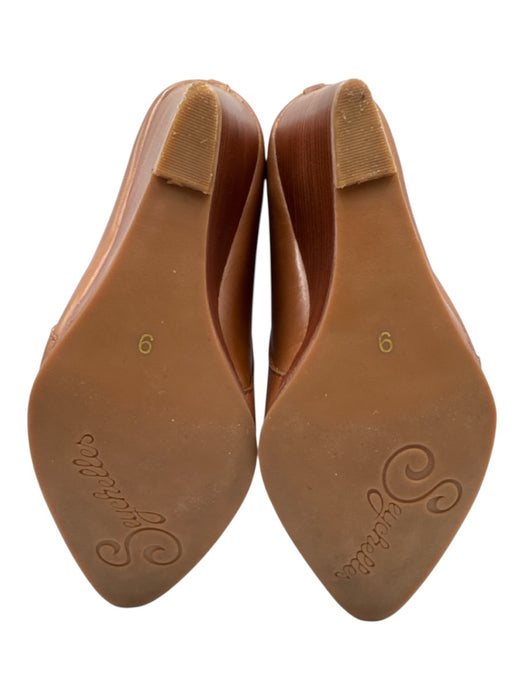 Seychelles Shoe Size 9 Cognac Brown Leather Pointed Toe Bronze Hardware Booties Cognac Brown / 9