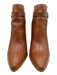 Seychelles Shoe Size 9 Cognac Brown Leather Pointed Toe Bronze Hardware Booties Cognac Brown / 9