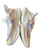 APL Shoe Size 6 White & Blue Multi Color Stripe Athletic Shoes White & Blue / 6
