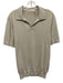 Suitsupply Size L Beige Cotton Silk Polo Men's Short Sleeve Beige / L