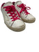 Golden Goose Shoe Size 36 White & Hot Pink Leather Star Lace Up Low Top Sneakers White & Hot Pink / 36