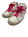 Golden Goose Shoe Size 36 White & Hot Pink Leather Star Lace Up Low Top Sneakers White & Hot Pink / 36