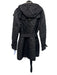 Burberry Brit Size L Black & Multi Polyamide Long Sleeve Quilted Belt Inc Coat Black & Multi / L