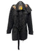Burberry Brit Size L Black & Multi Polyamide Long Sleeve Quilted Belt Inc Coat Black & Multi / L