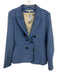 Veronica Beard Size 10 Blue Polyester Blend Long Sleeve Blazer Jacket Blue / 10