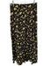 Zadig & Voltaire Size 40 Black, Pink, Green Viscose Floral Maxi Side Zip Skirt Black, Pink, Green / 40