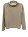 Vince Size XS Beige Gray Cotton Blend Long Sleeve Heathered Mock Neck Sweater Beige Gray / XS