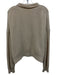 Closed Size S Light Tan Cotton Knit Long Sleeve 1/2 Zip Crop Sweater Light Tan / S
