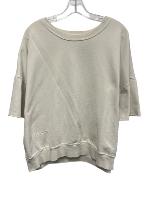 Daily Drills Size Est M/L White Cotton Long Sleeve Short Sleeve Heavy Top White / Est M/L