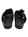 Ganni Shoe Size 40 Black Leather Platform slides Ruffles Open Toe Sandals Black / 40