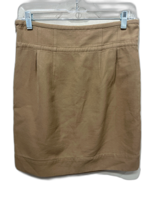IRO Size 38 Beige Cotton Blend Drawstring Waist Side Zip Front Pocket Skirt Beige / 38