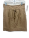 IRO Size 38 Beige Cotton Blend Drawstring Waist Side Zip Front Pocket Skirt Beige / 38