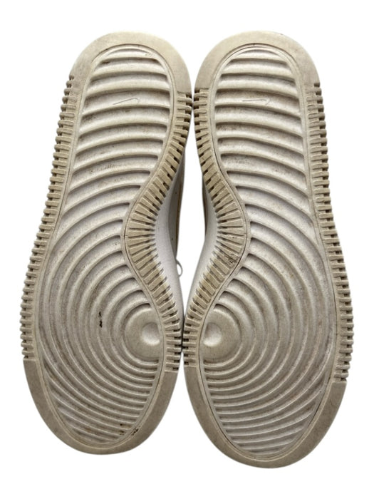 Nike Shoe Size 7.5 White, Black & Tan Leather Round Toe Platform Sneakers White, Black & Tan / 7.5