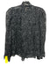 Rebecca Taylor Size 4 Black & White Silk & Cotton Long Sleeve Abstract Print Top Black & White / 4
