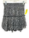 Misa Size S Black & White Polyester Elastic Waistband Abstract Print Mini Skirt Black & White / S