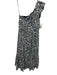 Karina Grimaldi Size S Black, White, Yellow Cotton One Shoulder Midi Dress Black, White, Yellow / S