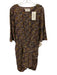 Ba&sh Size 3 Purple & Multi Viscose & Cotton Floral Long Sleeve pleats Dress Purple & Multi / 3